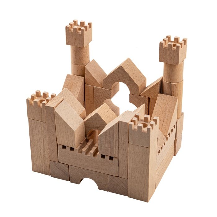 Cuburi de Construcție Cetate Medievală - 48 piese