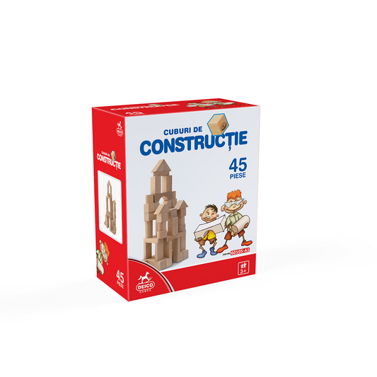 Cuburi de Construcție - 45 Piese