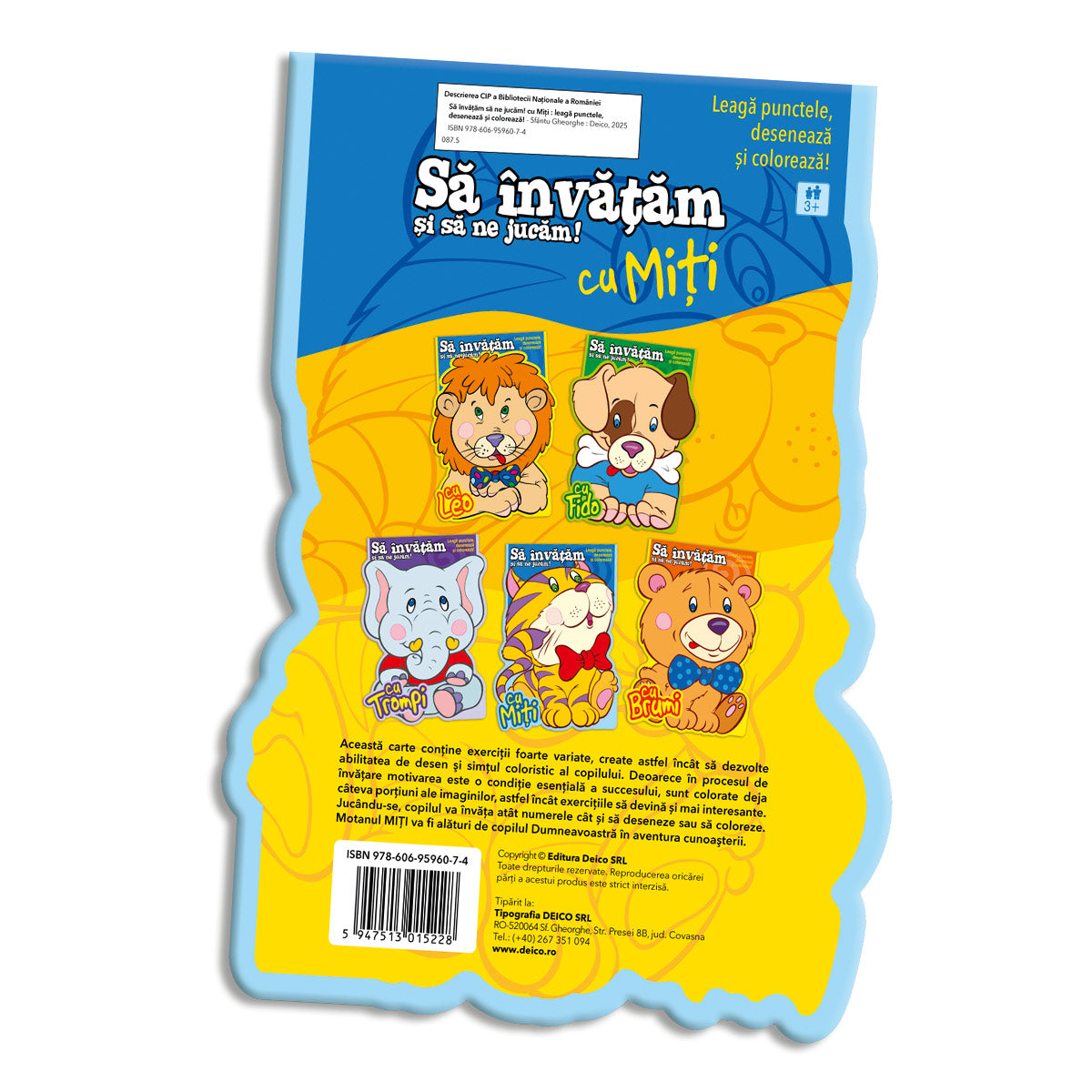 Să învățăm prin joaca cu MIȚI! Leagă punctele, desenează și colorează!