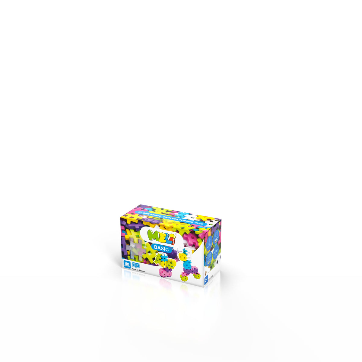 Set de constructie MELI Basic Pink 50 piese
