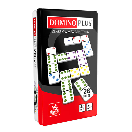 DOMINO PLUS, Cutie metalică, Piese "os/piatră"