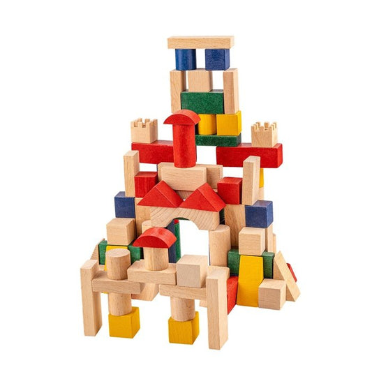 Coloured Building Blocks - 82 pieces